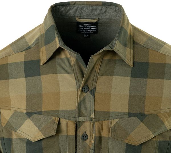 Helikon-Tex Koszula Defender Mk2 - Evening Pumpkin Plaid. Pomarańczowe koszule męskie HELIKON-TEX, m, bez wzorów, bez kołnierzyka, bez ramiączek. Za 236.28 zł.
