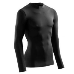 Koszulka sportowa z długim rękawem zimowa CEP Wingtech męska. Czarne koszulki sportowe męskie CEP, m, bez wzorów, bez ramiączek, do biegania. W wyprzedaży za 239.99 zł.