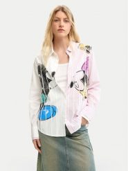 Desigual Koszula Lovit Disney 26SWCW19 Kolorowy Regular Fit. Koszule damskie Desigual, s, bez wzorów, z bawełny, bez kołnierzyka, bez ramiączek. Za 489.99 zł.