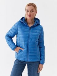 Tommy Hilfiger Kurtka przejściowa WW0WW38927 Niebieski Regular Fit. Niebieskie kurtki damskie Tommy Hilfiger, xs, bez wzorów, z syntetyku, bez kaptura. Za 759.99 zł.