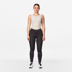 Legginsy rowerowe damskie Van Rysel Endurance. Czarne legginsy damskie VAN RYSEL, bez wzorów, z dzianiny. Za 209.99 zł.