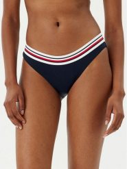 Tommy Hilfiger Dół od bikini UW0UW05830 Granatowy. Niebieskie bikini Tommy Hilfiger, bez wzorów, z syntetyku. Za 119.99 zł.
