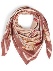 GUESS Szalik damski Kobiety brązowy wzorzysty, ONE SIZE. Brązowe szaliki damskie Guess, z aplikacjami, z syntetyku. Za 329.95 zł.