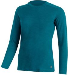 Damska bluza merino ALEXA. Niebieskie bluzy damskie LASTING, xl, bez wzorów, z dzianiny, bez ramiączek, bez kaptura. Za 515.20 zł.