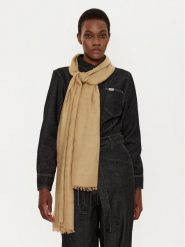 Weekend Max Mara Szal Classe 2515541074600 Brązowy. Brązowe rękawiczki damskie Weekend Max Mara, bez wzorów, z materiału. Za 399.99 zł.