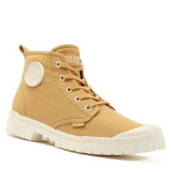 Trapery Palladium. Brązowe trapery damskie Palladium, bez zapięcia. Za 429.99 zł.