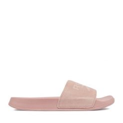 Klapki Reebok. Czerwone klapki damskie Reebok, bez wzorów, bez obcasa, bez zapięcia. Za 99.99 zł.