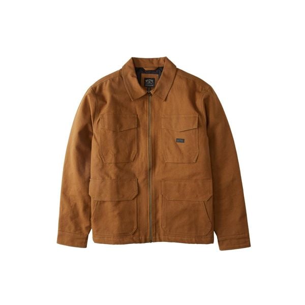 Kurtka turystyczna męska Billabong Kodiak Workwera ocieplana. Brązowe kurtki męskie Billabong, m, bez wzorów, z bawełny, sportowe, bez kaptura. W wyprzedaży za 313.00 zł.