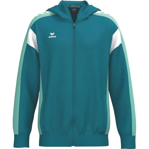 Bluza z kapturem Erima Celebrate 125 Training. Niebieskie bluzy damskie Erima, m, bez wzorów, z materiału, bez ramiączek, z kapturem. Za 213.55 zł.