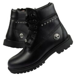 Buty Timberland TB0A5MJA-015 czarne. Czarne obuwie trekkingowe damskie z materiału, bez zapięcia. Za 978.14 zł.