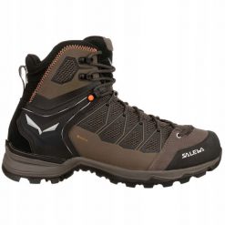 Buty trekkingowe Salewa Mountain Trainer Lite Mid GTX - b. cord/black. Czarne trekkingi męskie Salewa, bez zapięcia. Za 1,065.73 zł.