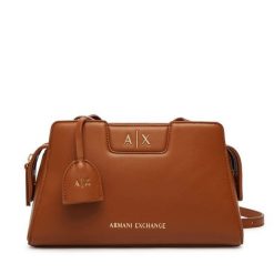 Torebka Armani Exchange. Brązowe listonoszki damskie Armani Exchange, bez wzorów, bez dodatków. Za 569.99 zł.