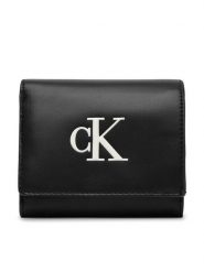 Calvin Klein Portfel LV04F1156G Czarny. Czarne portfele damskie Calvin Klein, ze skóry. Za 249.99 zł.