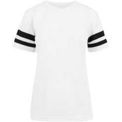 Koszulka Damska Z Siateczki W Paski. Czarne bluzki damskie BUILD YOUR BRAND, xs, bez wzorów, sportowe, bez kołnierzyka, bez ramiączek. Za 65.99 zł.