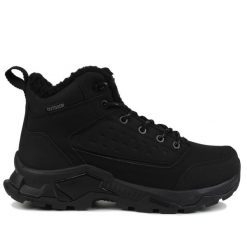 Buty męskie trekkingowe DK VIRAL. Czarne buty zimowe męskie DK, na zimę, bez wzorów, bez obcasa, bez zapięcia. W wyprzedaży za 189.00 zł.