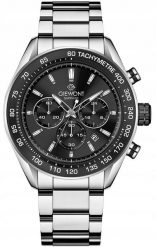 Zegarek Giewont Zegarek Męski Giewont Chronograph Sapphire Srebrno Czarny GW9580-B1. Czarne zegarki męskie Giewont, bez wzorów. Za 227.61 zł.