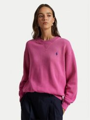 Polo Ralph Lauren Bluza 211971697505 Różowy Relaxed Fit. Czerwone bluzy damskie Polo Ralph Lauren, s, bez wzorów, z bawełny, bez ramiączek, bez kaptura. Za 769.99 zł.