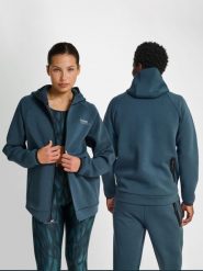 Bluza z kapturem i zamkiem błyskawicznym Hummel Tech Regular. Niebieskie bluzy damskie Hummel, na jesień, s, bez wzorów, z bawełny, klasyczne, bez ramiączek, z kapturem. Za 327.00 zł.