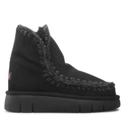 Śniegowce Mou. Czarne śniegowce damskie Mou, bez zapięcia. Za 1,079.00 zł.