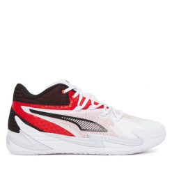 Buty do koszykówki Puma. Białe buty sportowe męskie Puma, bez wzorów, bez zapięcia, do koszykówki. Za 209.99 zł.