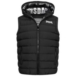 Kurtka bez rękawów z kapturem Lonsdale Lydford. Białe kurtki męskie Lonsdale, m, bez wzorów, z puchu, z kapturem. Za 468.50 zł.