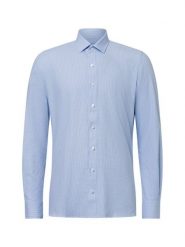 Finshley & Harding Koszula Mężczyźni Super Slim Fit Bawełna niebieski|biały, 36. Białe koszule męskie Finshley & Harding, m, bez wzorów, z bawełny, bez kołnierzyka, bez ramiączek. Za 229.95 zł.