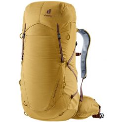 Plecak trekkingowy Deuter Aircontact Ultra 50 + 5 - savanna/raisin. Szare plecaki męskie Deuter, bez wzorów, z poliamidu. Za 1,449.99 zł.