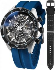 Zegarek męski Vostok Europe 6S10-320E693SB niebieski. Niebieskie zegarki męskie Vostok Europe, bez wzorów. Za 5,853.41 zł.