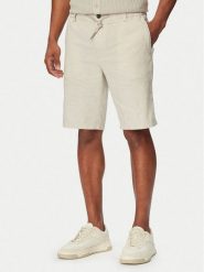 BOSS Szorty materiałowe 50559178 Szary Regular Fit. Szare szorty męskie Boss, bez wzorów, ze lnu. Za 599.99 zł.