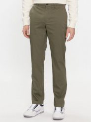 Tommy Hilfiger Chinosy Denton MW0MW33938 Khaki Slim Fit. Brązowe eleganckie spodnie męskie Tommy Hilfiger, bez wzorów, z bawełny. Za 349.99 zł.