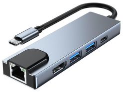 TECH-PROTECT V3-HUB 5w1 | Szary. Stacje dokujące TECH-PROTECT. Za 69.00 zł.