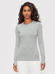 Guess Sweter Elinor W2YR30 Z2V62 Szary Regular Fit. Szare swetry nierozpinane damskie Guess, xs, z aplikacjami, z wiskozy, bez kołnierzyka, bez ramiączek. Za 259.99 zł.