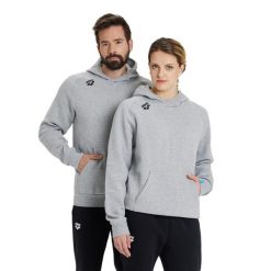 Bluza Arena Team Hooded Sweat Panel z kapturem. Szare bluzy damskie ARENA, s, bez wzorów, z bawełny, sportowe, bez ramiączek, z kapturem. Za 299.00 zł.