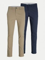 Jack & Jones Komplet spodni 12180705 Kolorowy Slim Fit. Spodnie materiałowe męskie Jack & Jones, bez wzorów, z bawełny. Za 239.99 zł.