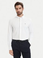 Tommy Hilfiger Koszula MW0MW43433 Biały Regular Fit. Białe koszule męskie Tommy Hilfiger, m, bez wzorów, z bawełny, biznesowe, bez kołnierzyka, bez ramiączek. Za 409.99 zł.