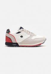 Białe Buty Sportowe Sneakersy z Ozdobnym Liściem i Perforacją Zaliennea. Białe buty sportowe męskie Born2be, bez wzorów, z dresówki, bez zapięcia. Za 119.99 zł.