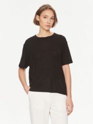 DAY BIRGER ÉT MIKKELSEN T-Shirt Parry 100422 Czarny Relaxed Fit. Czarne t-shirty damskie DAY Birger et Mikkelsen, m, bez wzorów, z bawełny, bez kołnierzyka, bez ramiączek. Za 739.99 zł.
