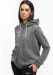 Bluza sportowa damska Nike Wmns Park 20. Szare bluzy damskie Nike, s, bez wzorów, z bawełny, sportowe, bez ramiączek, z kapturem. Za 219.99 zł.