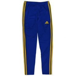 Męskie spodnie dresowe adidas MT 18 Training niebieskie. Niebieskie spodnie sportowe męskie Adidas, m, bez wzorów, z dresówki, do piłki nożnej, climalite (adidas). Za 125.99 zł.