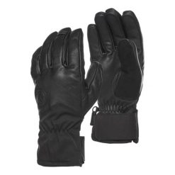 Rękawice turystyczne skórzane Black Diamond Tour Gloves pięciopalczaste. Czarne rękawiczki damskie Black Diamond, bez wzorów. Za 300.99 zł.