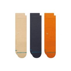 Skarpety Stance Icon 3 Pack. Brązowe skarpetki damskie Stance, bez wzorów. Za 130.99 zł.