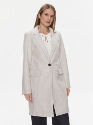 ONLY Płaszcz przejściowy Nancy 15292832 Biały Regular Fit. Białe płaszcze damskie ONLY, xs, bez wzorów, z syntetyku, bez kołnierzyka, bez kaptura. Za 229.99 zł.