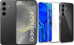 Smartfon Samsung Galaxy S24 5G 8/128GB Czarny (SM-S921BZK) + Etui Clear Case. Czarne smartfony SAMSUNG. Za 2,191.00 zł.