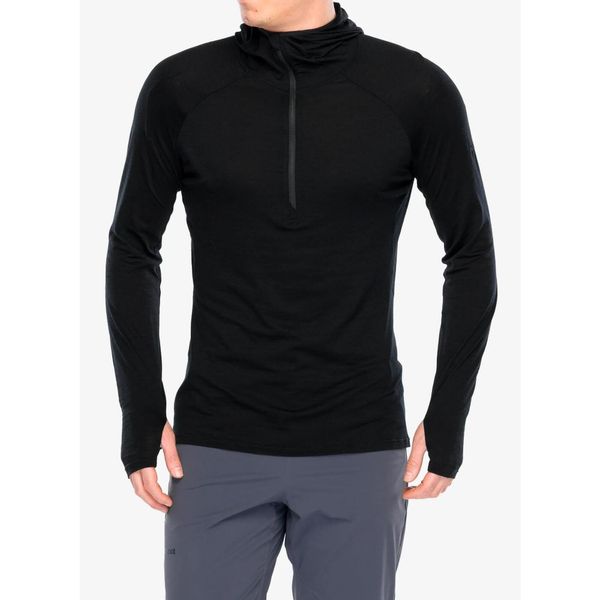 Bluza z zamkiem męska Inov-8 Merino Hoodie HZ. Czarne bluzy męskie Inov-8, l, bez wzorów, bez ramiączek, bez kaptura. Za 434.99 zł.