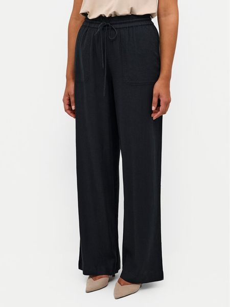 Kaffe Spodnie materiałowe Milia 10508314 Czarny Loose Fit. Czarne spodnie materiałowe damskie Kaffe, bez wzorów, z materiału. Za 129.99 zł.