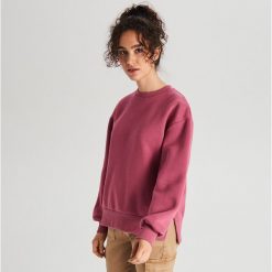 Gładka bluza - Bordowy. Czerwone bluzy damskie Cropp, l, bez wzorów, bez ramiączek, bez kaptura. Za 59.99 zł.
