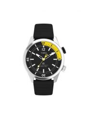 Timex Zegarek Waterbury Dive TW2V73400 Czarny. Czarne, analogowe zegarki męskie Timex, bez wzorów. Za 559.99 zł.