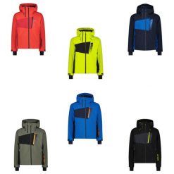 Kurtka narciarska z kapturem CMP. Czerwone kurtki sportowe męskie CMP, na zimę, m, bez wzorów, z kapturem, narciarskie. Za 779.00 zł.