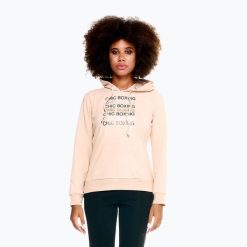 Bluza damska LEONE 1947 Chic Boxing Hoody. Brązowe bluzy damskie LEONE 1947, xs, bez wzorów, z elastanu, bez ramiączek, bez kaptura. Za 169.99 zł.