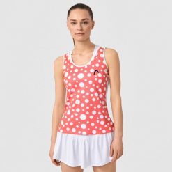SPIRIT II Tank Top Women. Czerwone topy damskie Head, s, bez wzorów, sportowe, bez kołnierzyka, bez ramiączek. W wyprzedaży za 189.00 zł.